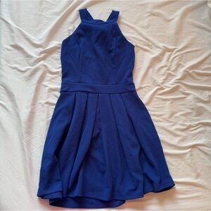 Just Me Royal Blue Dress with Bow Tie (purchased from HONEY)